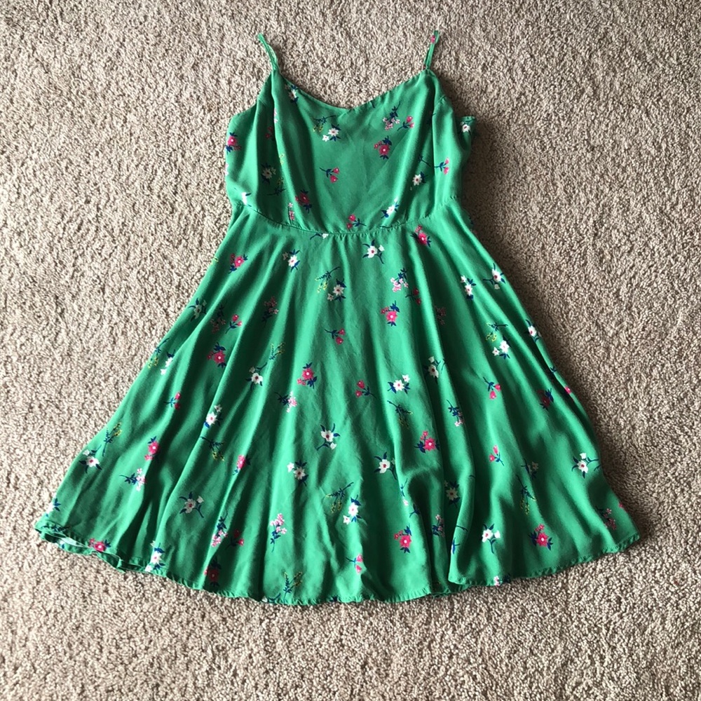 Green Floral Sundress